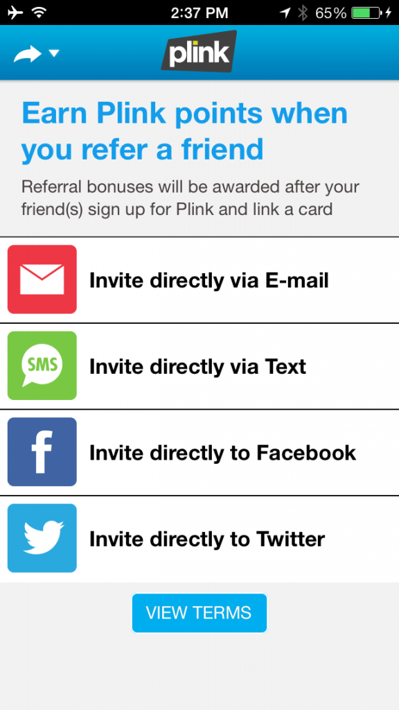 Plink App 15 Invite Friends