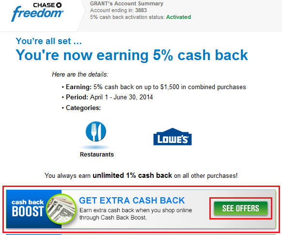 Freedom See Offers Cash Back Boost