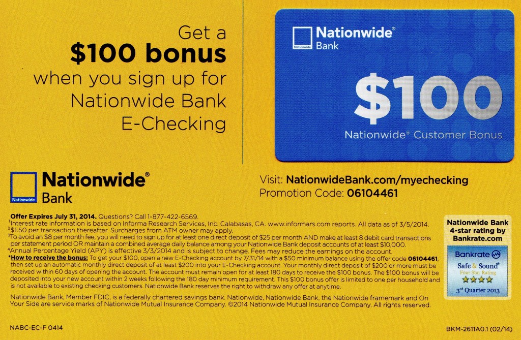 Nationwide Bank Terms