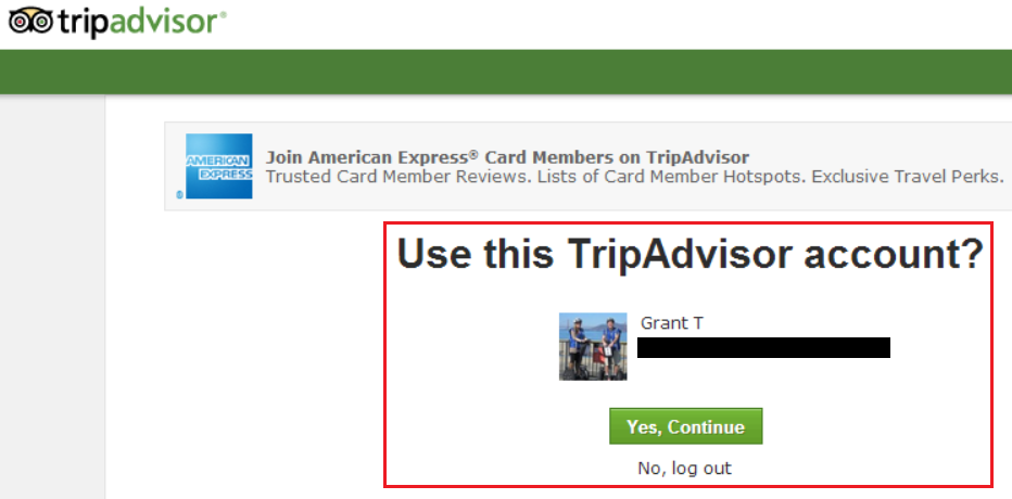 Trip Advisor Account