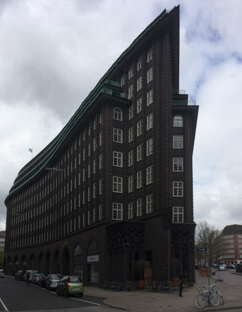 Chilehaus - very pointy building in Hamburg
