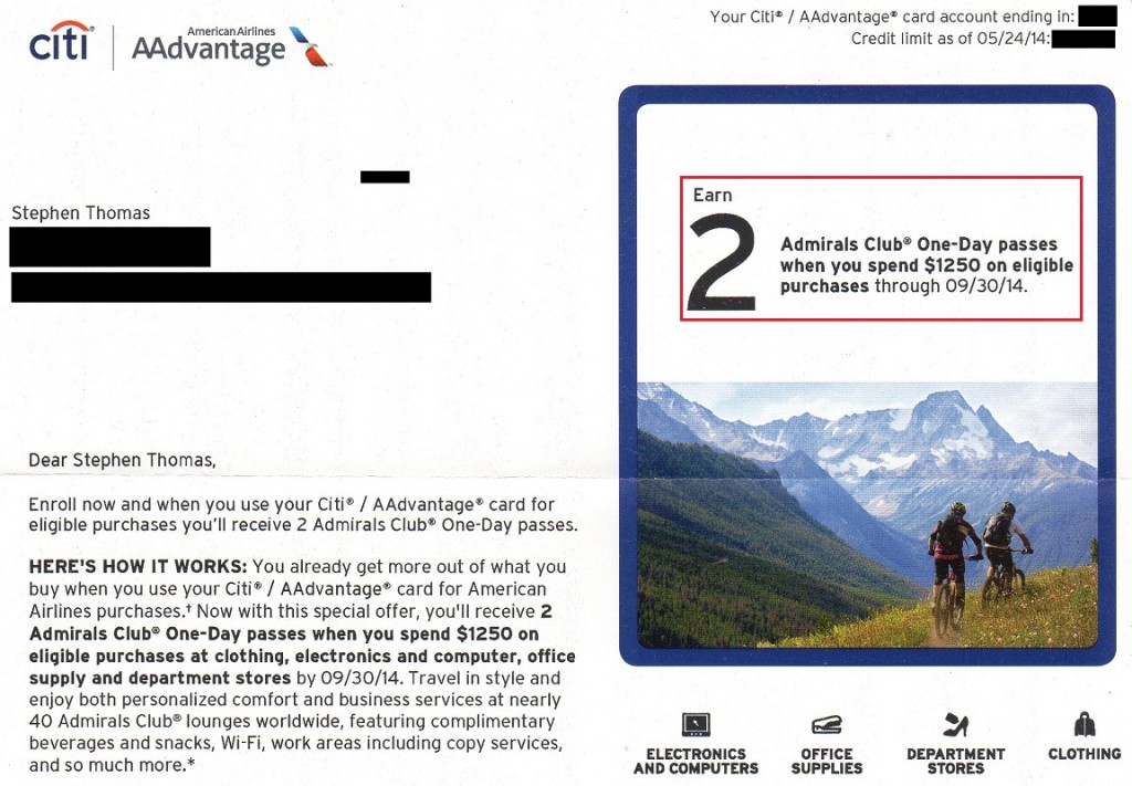 Citi AA Targeted Offer Lounge Passes