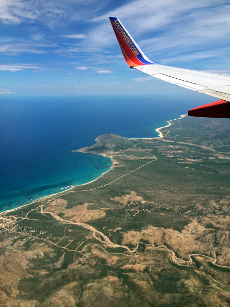 SWA Wing Over Cabo