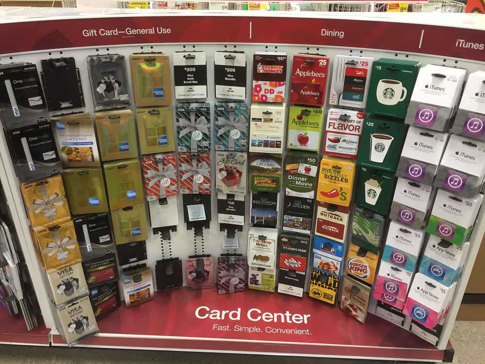Office Depot Gift Card Rack Cleaned Out