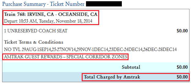 Amtrak IRV-OSD Confirmation