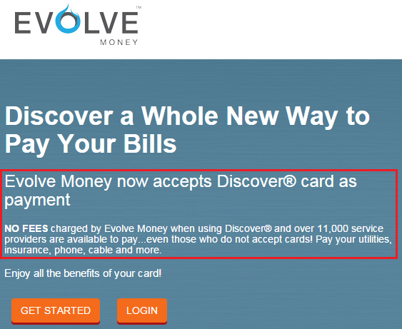Discover Card Partner Evolve Money