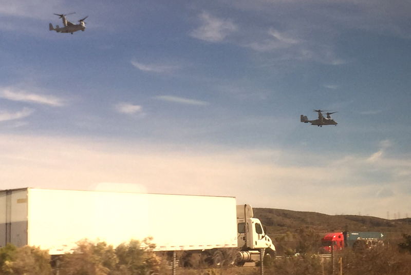 Helicopters over Camp Pendleton