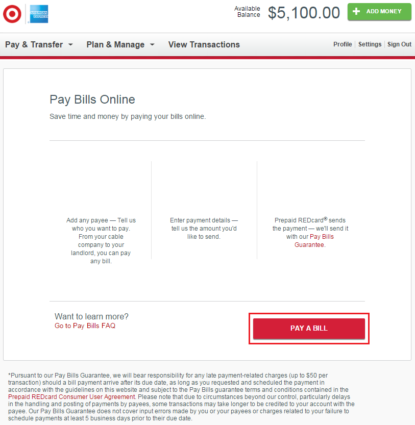 target pay bill by phone